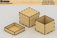 Laser cut Box and Cover Bundle, Glowforge Gift box Svg files Product Image 3