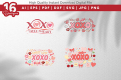 XOXO SVG Bundle 16 Valentine Designs Product Image 5
