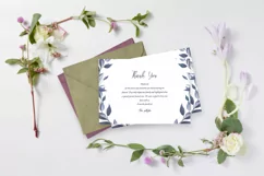 Floral Funeral Thank You Card. Ms Word and Photoshop Product Image 3