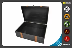 5 pcs Sizes Wooden Box, Jewellery Box Gift, Laser Cut File Product Image 3