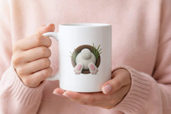 Knitted Easter Bunny Butt PNG Product Image 3