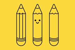 Cartoon Pencil Clip Art Set Product Image 3