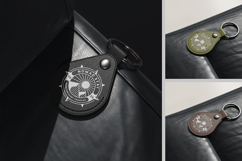 Leather Key Holder with Ring Mockup Product Image 3