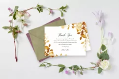 Floral Funeral Thank You Card. Ms Word and Photoshop Product Image 4