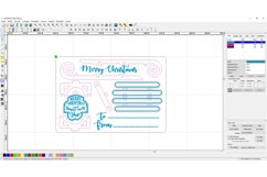 Sled Christmas Card - laser cut file, Sleight ornament Product Image 5