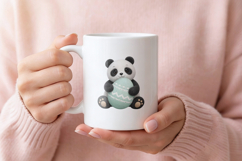 Easter Panda Crochet PNG Clipart Product Image 3