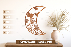 Moon Wall Art SVG - Moon Laser cut, Baby Room Home Decor Product Image 1