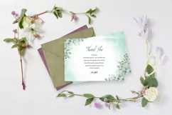 Floral Funeral Thank You Card. Ms Word and Photoshop Product Image 3