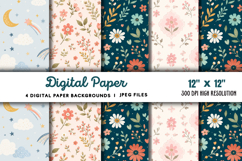 Digital Paper Backgrounds JPG Product Image 1