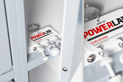 Gym Keychain with Charms Mockup Product Image 3