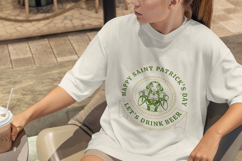 St. Patrick's Day Beer Girl SVG Design Product Image 3