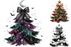 Christmas Tree PNG Bundle, Watercolor Holiday Clipart Product Image 3