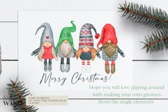 Christmas scandi gnome clipart for customize gnomies creator Product Image 4