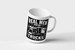 Real Men Drive Trucks Truck Driver SVG Product Image 3