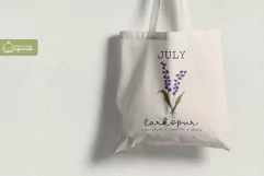 Birth Month July Flower Watercolor Clipart Sublimation Product Image 3