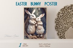 Wall Poster | Bunny Wall Art | Easter Wall Decor|Rabbit art Product Image 1