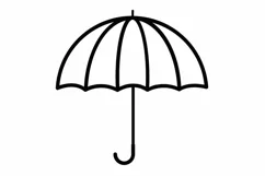 Umbrella svg, umbrella dxf, umbrella png, Cricut, Silhouette Product Image 3