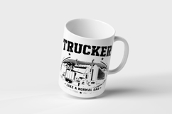 Trucker Like A Normal Dad But Cooler Truck Driver SVG Product Image 3
