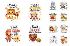 Funny Father's Day Food Pun Sublimation PNG Product Image 3