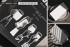 DL Tri-fold Menu on Plate Mockup Product Image 3