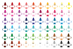 Cute Crayons Holding Blank Signs Clip Art Set Product Image 3