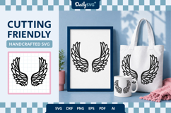 Angel Wings SVG - Heavenly Wings Cut File Product Image 2