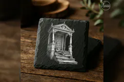 The Lanternless Porch Haunted House Laser Engraving PNG Product Image 4
