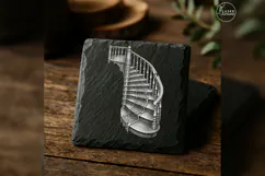 The Endless Stair Haunted House Laser Engraving PNG Product Image 4