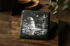 The First Snowflake Wish Laser Engraving PNG Product Image 4
