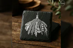 The Ninefold Herb Witchcraft Laser Engraving PNG Product Image 4