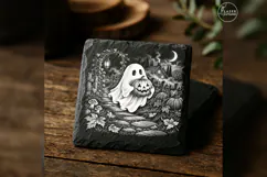 The Pumpkin Courier Cute Spooky Halloween Laser Engraving PN Product Image 4