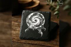 The Glass Oracle Witchcraft Laser Engraving PNG Product Image 1