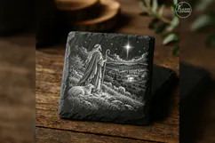 Shepherd Christmas Sky Laser Engraving PNG Product Image 1