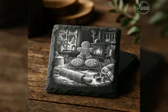 Gingerbread Cooling Rack Christmas Laser Engraving PNG Product Image 1