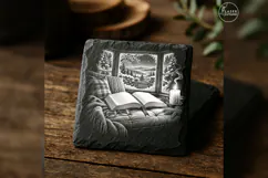 Lamplit Chapter Winter Christmas Laser Engraving PNG Product Image 4