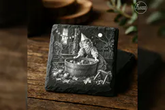 The Apple-Bobbing Party Vintage Halloween Laser Engraving PN Product Image 4