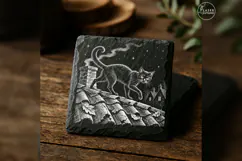 The Chimney Prowler Vintage Halloween Laser Engraving PNG Product Image 4