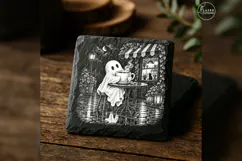 The Moonlit Mug Cute Spooky Halloween Laser Engraving PNG Product Image 4