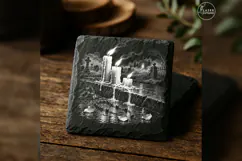 The Wax Offering Halloween Cemetery Engraving PNG Product Image 4