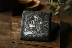 The Wayside Brew Vintage Halloween Laser Engraving PNG Product Image 1