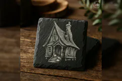 The Crooked Lantern Cottage Halloween Village PNG Product Image 2