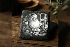 Northstar Portrait Santa Christmas Laser Engraving PNG Product Image 4