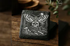 The Final Wingbeat Gothic Halloween Laser Engraving PNG Product Image 1