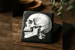 The Silent Profile Anatomy Laser Engraving PNG Product Image 4