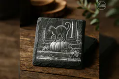 The Familiar's Claim Pumpkin Halloween Laser Engraving PNG Product Image 5