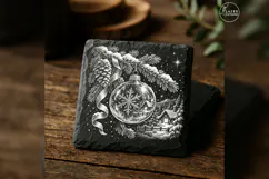 The Glass Memory Classic Christmas Laser Engraving PNG Product Image 4