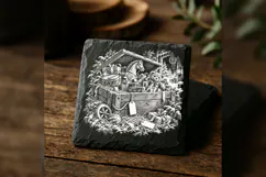 The Toycrate Manifest Christmas Laser Engraving PNG Product Image 5