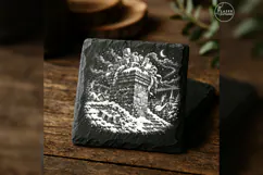 Giftstorm Chimney Santa Christmas Laser Engraving PNG Product Image 1