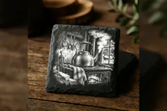 The Copper Kettle Steam Winter Drink Laser Engraving PNG Product Image 1