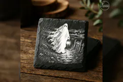 The Lantern Visitor Vintage Halloween Laser Engraving PNG Product Image 5